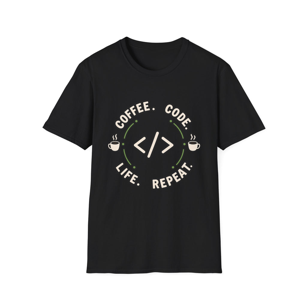 Coffee. Code. Life. Repeat. T-Shirt
