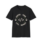 Coffee. Code. Life. Repeat. T-Shirt