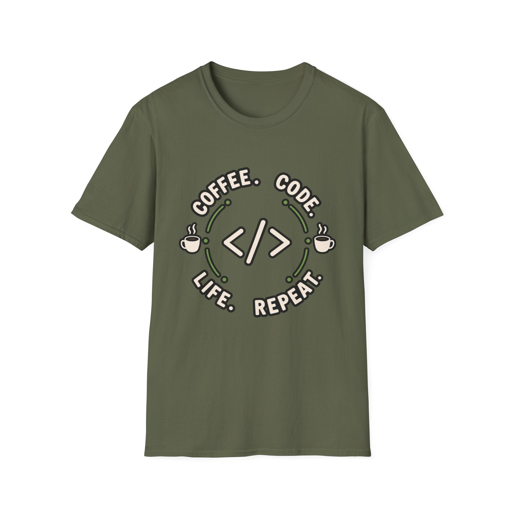 Coffee. Code. Life. Repeat. T-Shirt