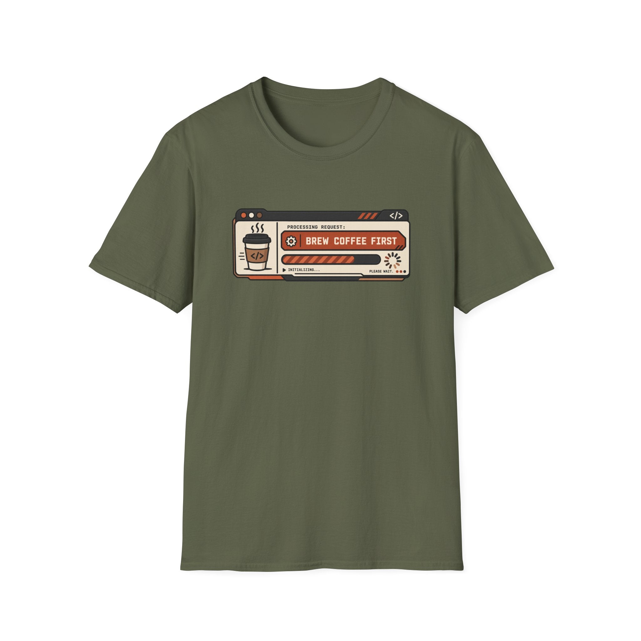Brew coffee first T-Shirt
