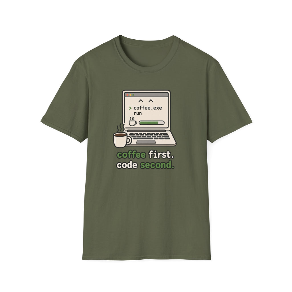Coffee first Code second T-Shirt