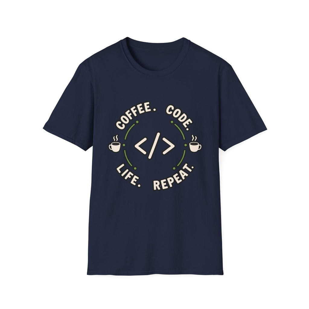 Coffee. Code. Life. Repeat. T-Shirt