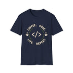 Coffee. Code. Life. Repeat. T-Shirt