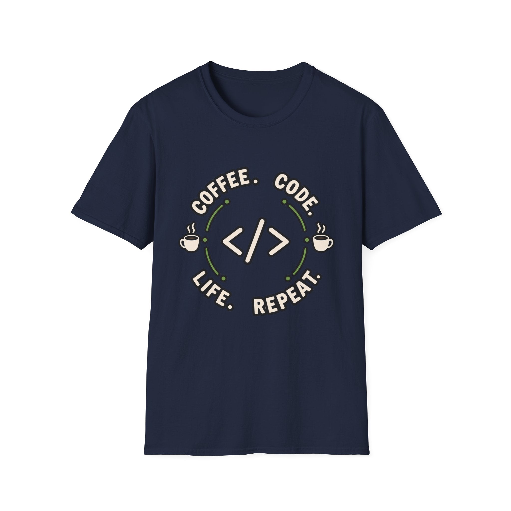 Coffee. Code. Life. Repeat. T-Shirt