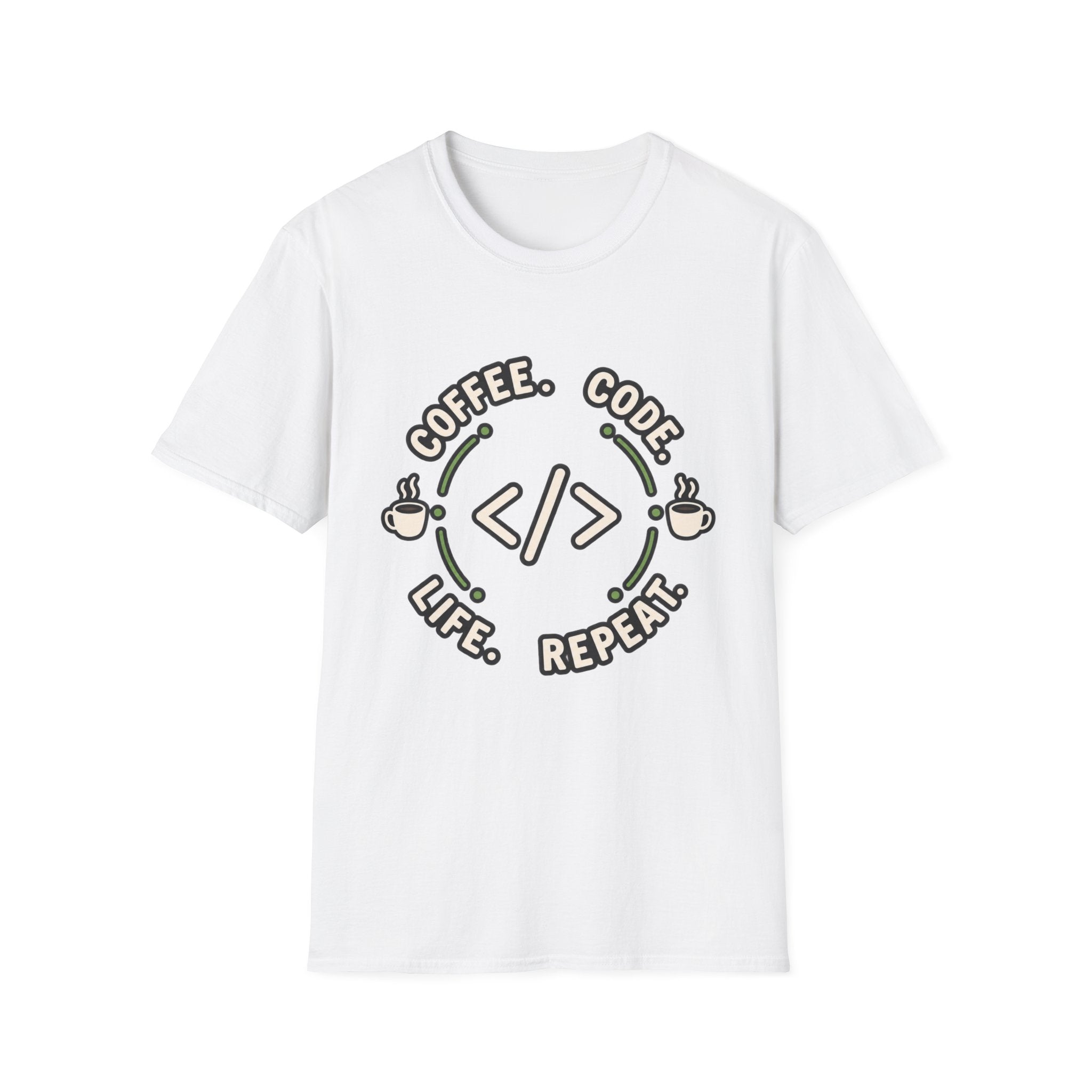 Coffee. Code. Life. Repeat. T-Shirt