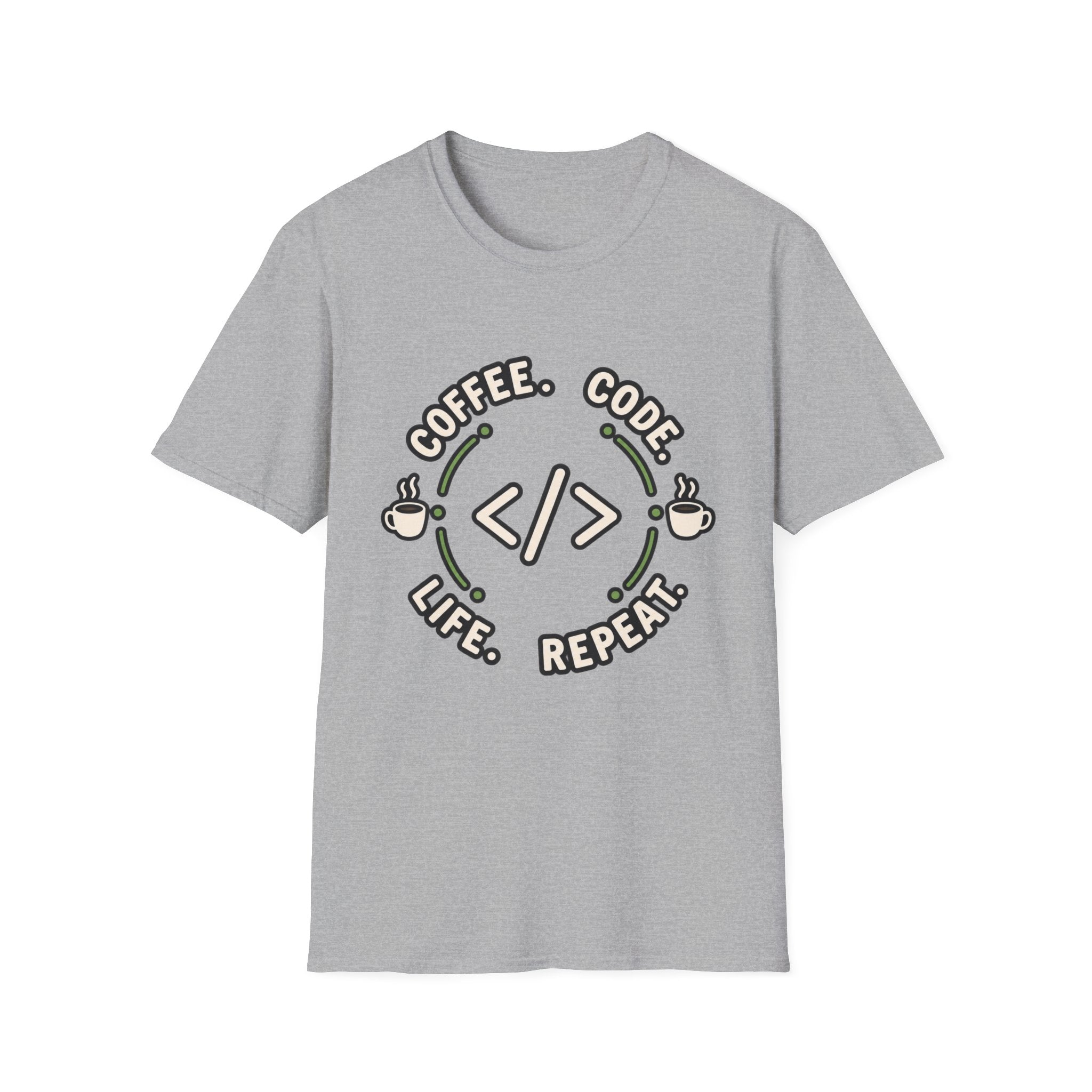 Coffee. Code. Life. Repeat. T-Shirt